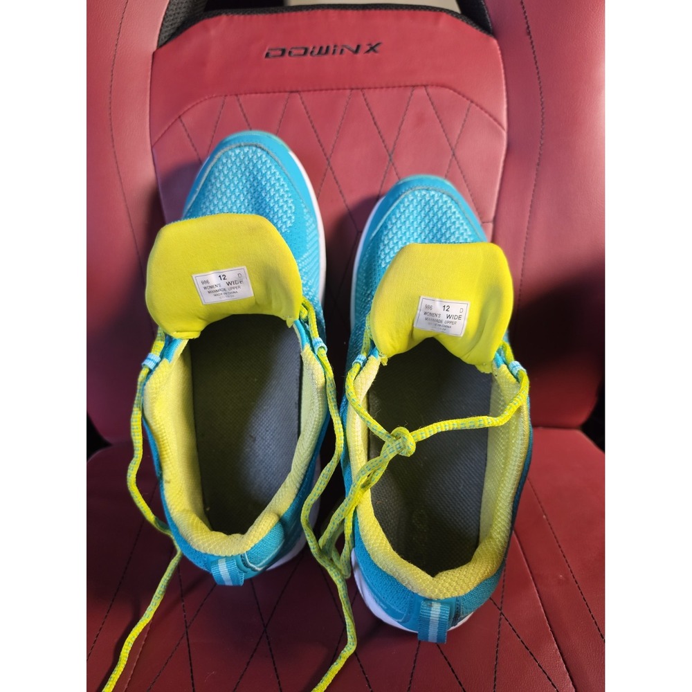Ortho Feet BioFit Women's Shoes Coral Stretch Knit Turquoise Color Size 12 D